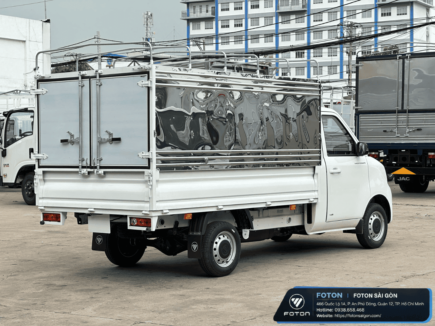 XE TẢI FOTON 990KG THÙNG MUI BẠT